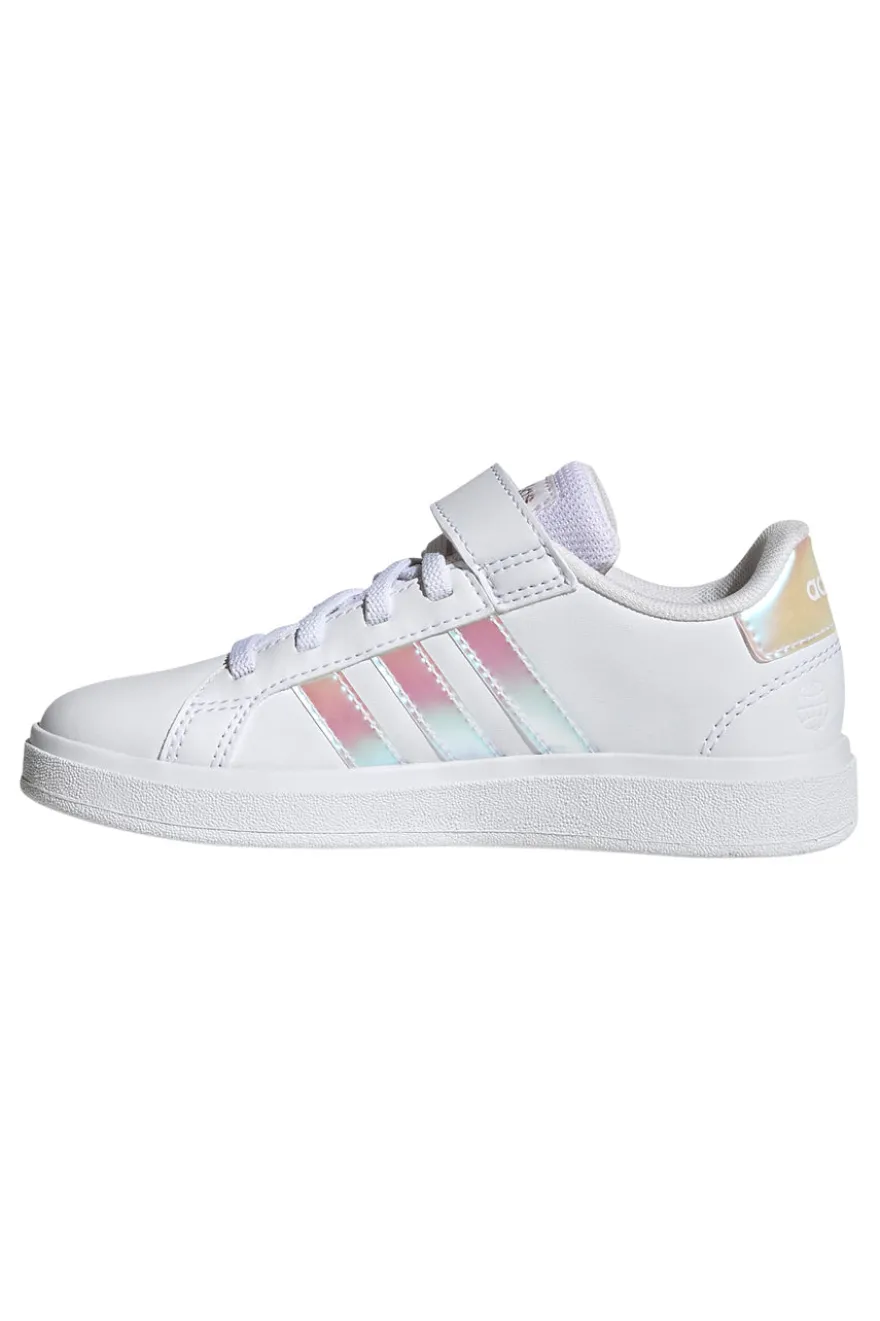 Sneakers Bianche Con Strappo in Velcro Adidas Grand Court 2 El