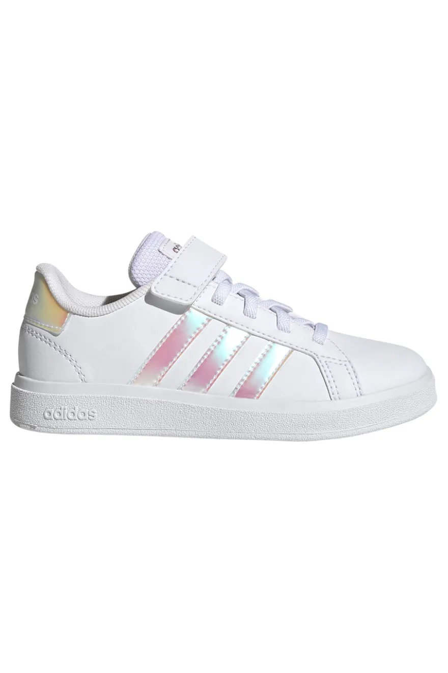 Sneakers Bianche Con Strappo in Velcro Adidas Grand Court 2 El