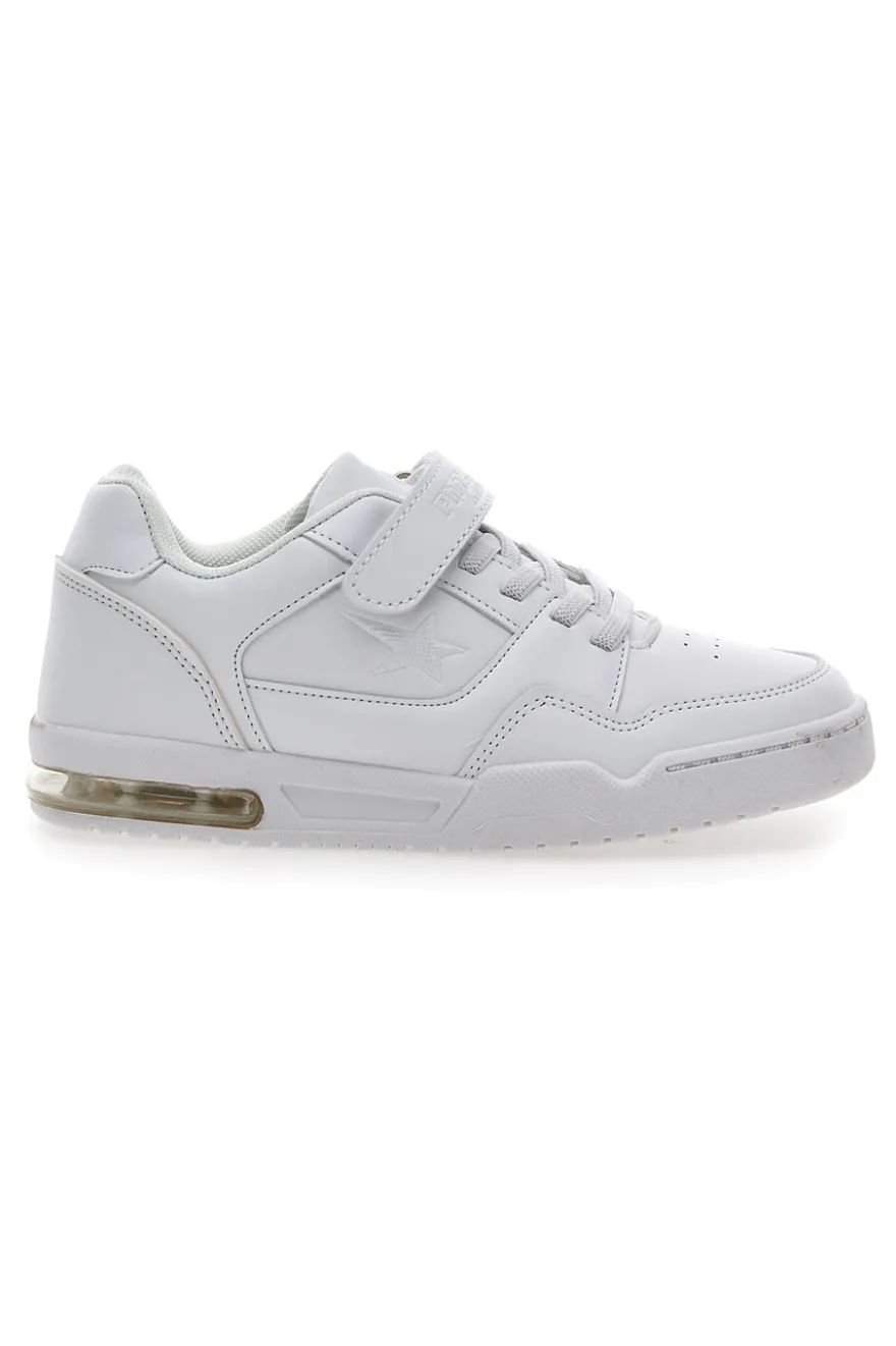 Sneakers bianche con Strappo in Velcro Pitt Kids K22322