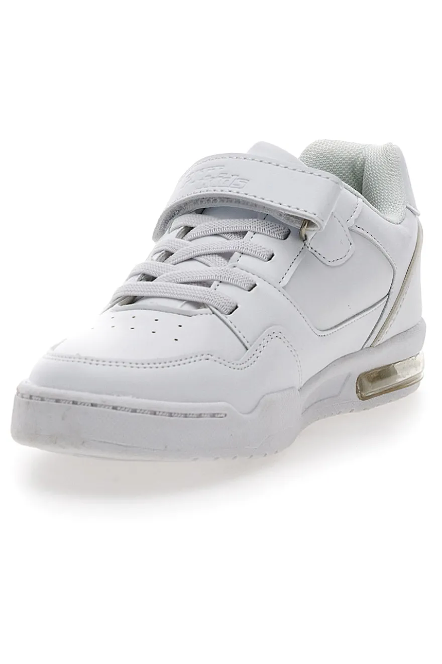 Sneakers bianche con Strappo in Velcro Pitt Kids K22322