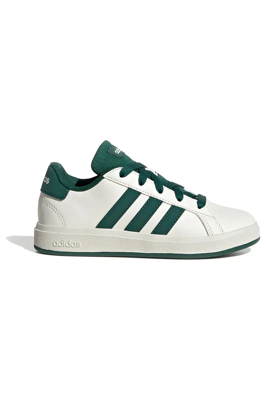 Sneakers bianche con strisce verdi Adidas Grand Court 2 K