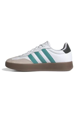 Sneakers bianche con strisce verdi e suola beige Adidas Barreda