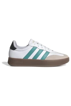Sneakers bianche con strisce verdi e suola beige Adidas Barreda