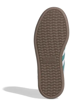 Sneakers bianche con strisce verdi e suola beige Adidas Barreda