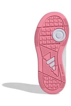 Sneakers bianche con strisce rosa metallizzate e suola antitraccia Adidas Tensaur Sport 3.0 K