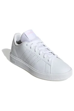 Sneakers bianche con strisce traforate in materiale riciclato Adidas Advantage Base 2