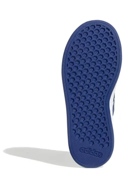 Sneakers bianche con strisce blu in materie sintetiche Adidas Grand Court 2.0 K