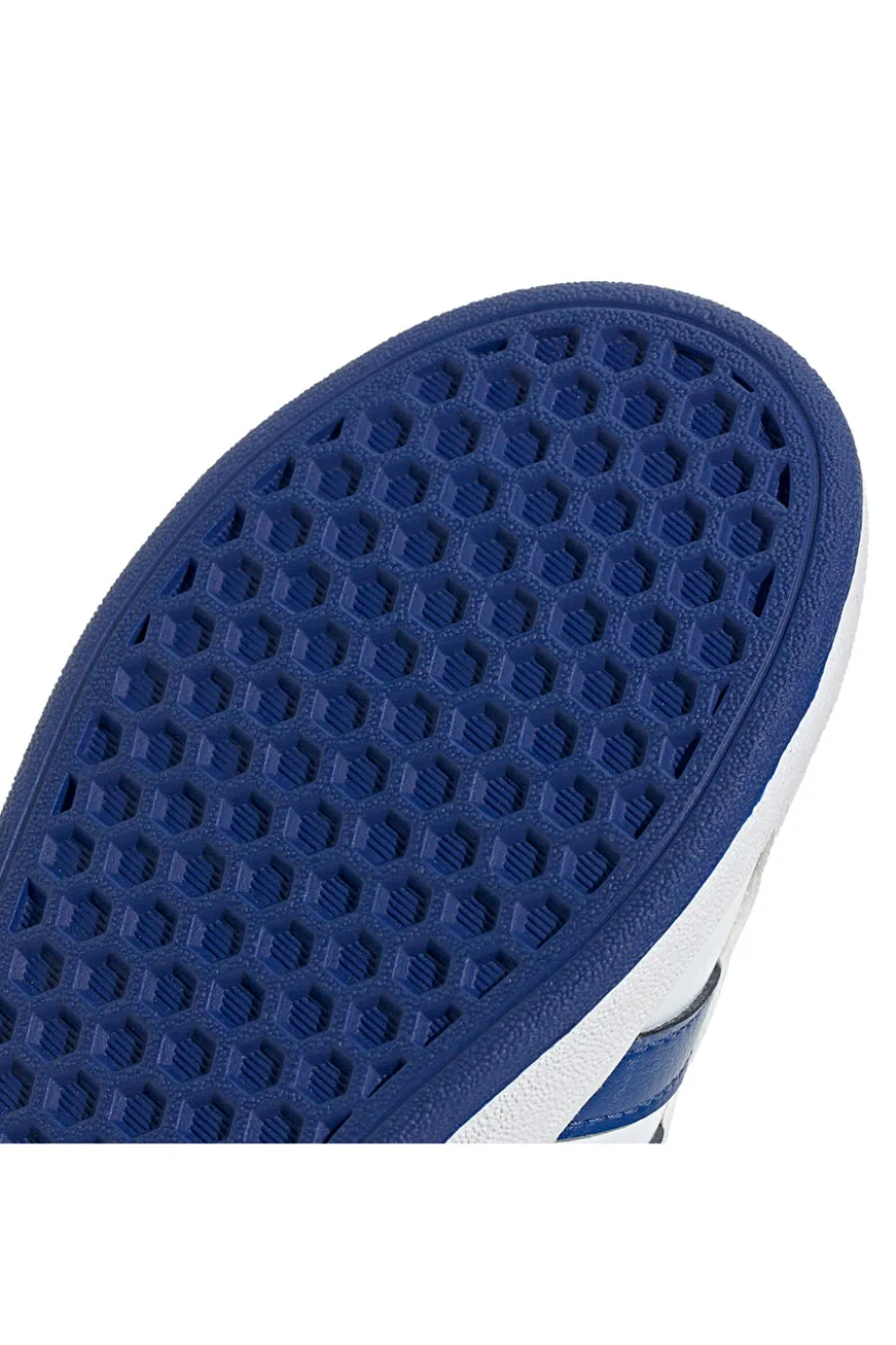 Sneakers bianche con strisce blu in materie sintetiche Adidas Grand Court 2.0 K