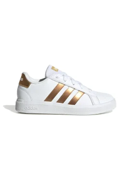 Sneakers bianche con strisce oro Adidas Grand Court 2 K