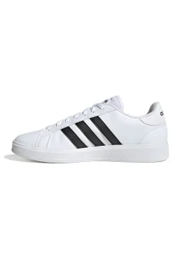 Sneakers bianche con strisce nere stile tennis Adidas Grand Court Base 2