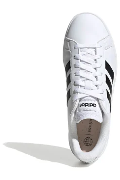 Sneakers bianche con strisce nere stile tennis Adidas Grand Court Base 2