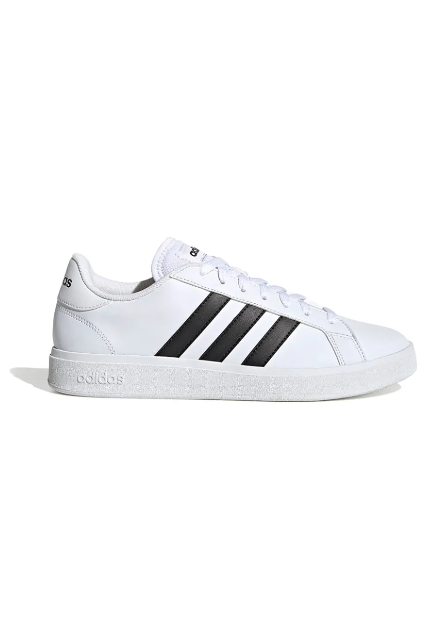 Sneakers bianche con strisce nere stile tennis Adidas Grand Court Base 2