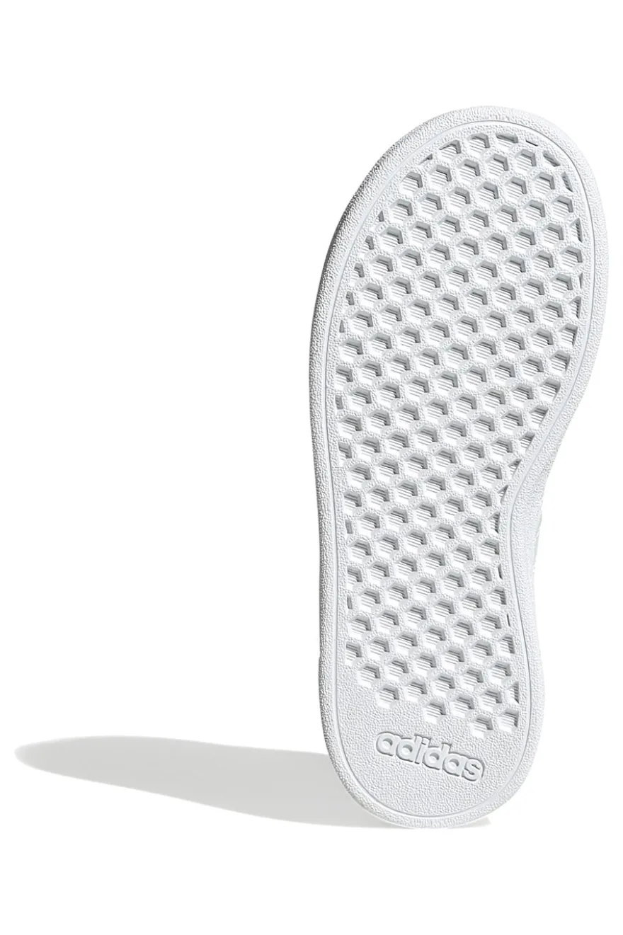 Sneakers bianche con strisce iridescenti Adidas Grand Court 2 K