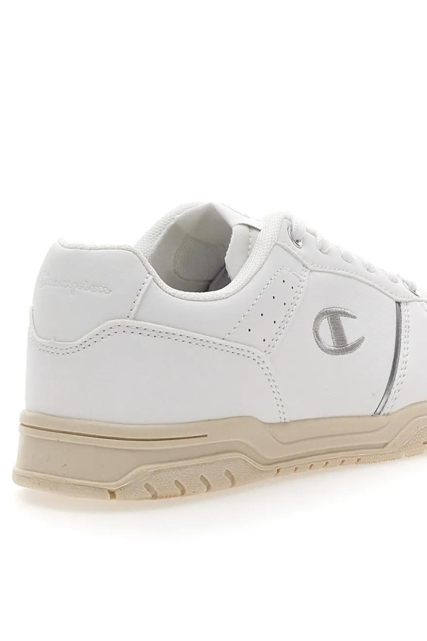 Sneakers Bianche con Suola in Gomma CHAMPION CLAY 400 W