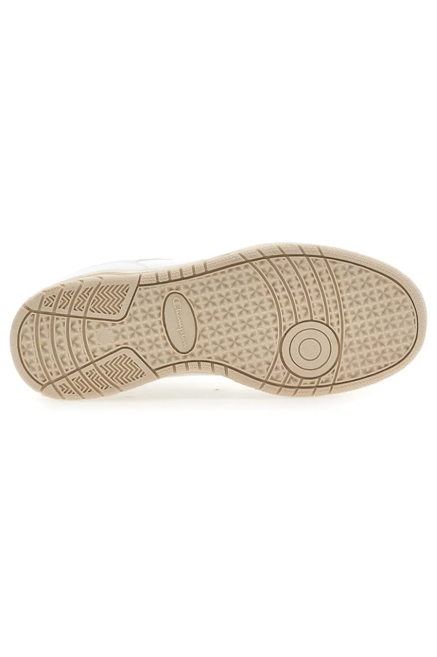 Sneakers Bianche con Suola in Gomma CHAMPION CLAY 400 W