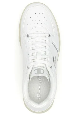Sneakers Bianche con Suola in Gomma CHAMPION CLAY 400 W