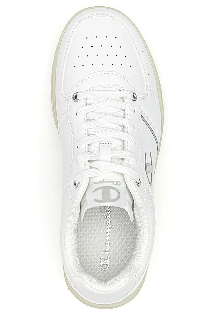 Sneakers Bianche con Suola in Gomma CHAMPION CLAY 400 W