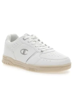 Sneakers Bianche con Suola in Gomma CHAMPION CLAY 400 W