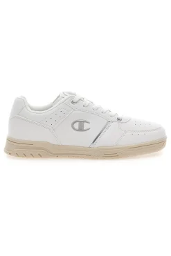 Sneakers Bianche con Suola in Gomma CHAMPION CLAY 400 W