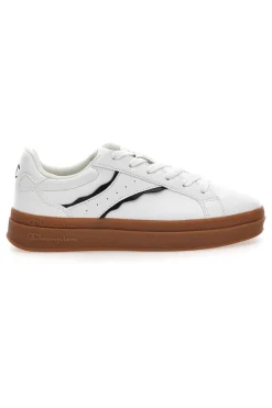 Sneakers bianche con suola marrone Champion PRESTIGE PLATFORM