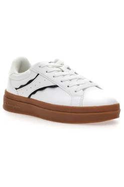 Sneakers bianche con suola marrone Champion PRESTIGE PLATFORM