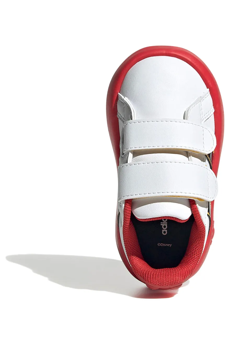 Sneakers bianche con suola rossa e dettagli Mickey Adidas Grand Court Mickey CF I