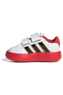 Sneakers bianche con suola rossa e dettagli Mickey Adidas Grand Court Mickey CF I