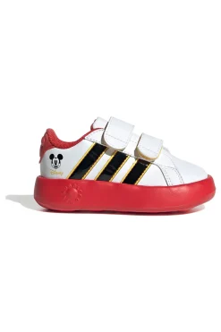 Sneakers bianche con suola rossa e dettagli Mickey Adidas Grand Court Mickey CF I
