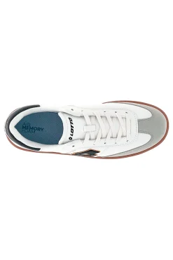 Sneakers bianche con suola color cuoio Lotto EQUIPO AMF II LTH
