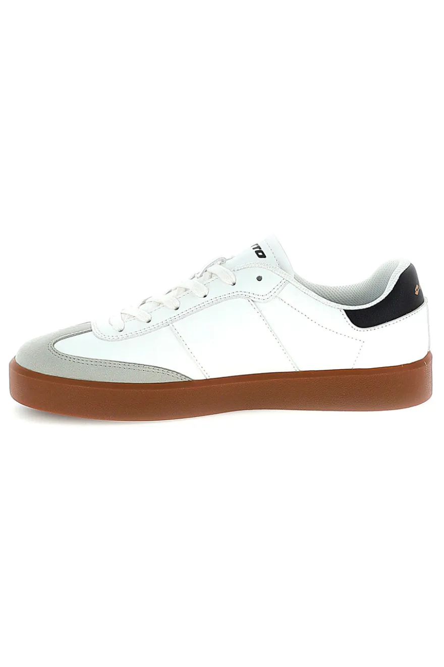 Sneakers bianche con suola color cuoio Lotto EQUIPO AMF II LTH