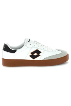 Sneakers bianche con suola color cuoio Lotto EQUIPO AMF II LTH