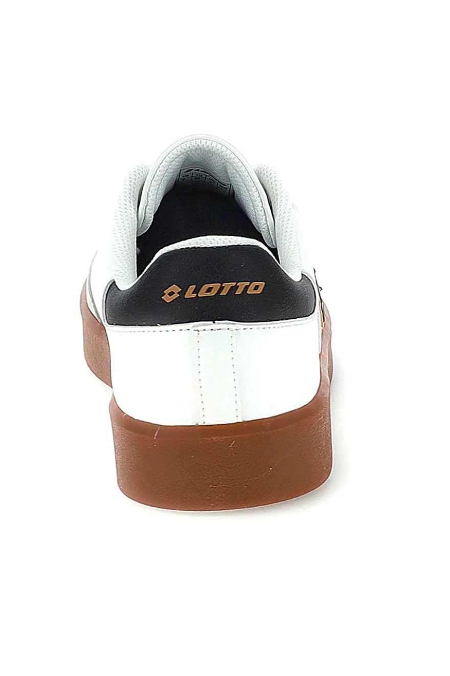 Sneakers bianche con suola color cuoio Lotto EQUIPO AMF II LTH