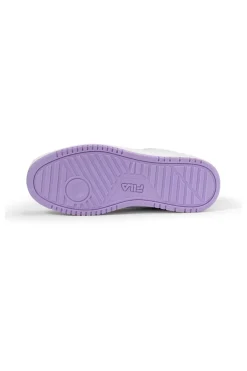 Sneakers Bianche Con Suola Lilla Fila Rega Teen
