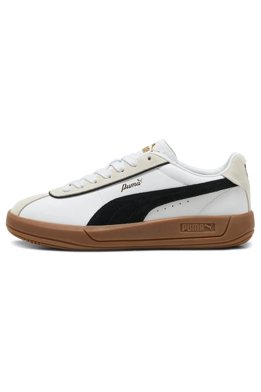 Sneakers Bianche con Suola a Contrasto Puma Club Klassika