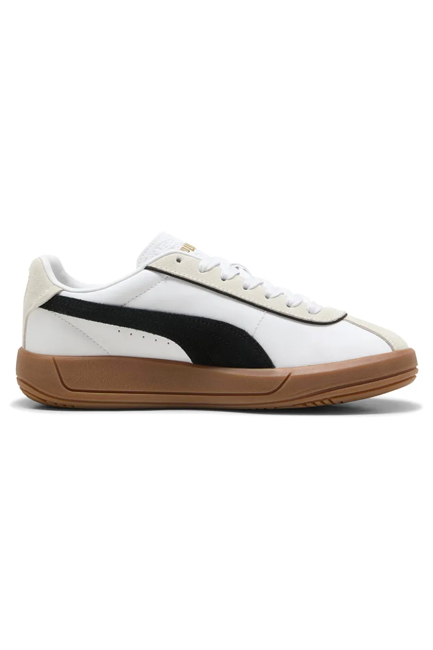 Sneakers Bianche con Suola a Contrasto Puma Club Klassika