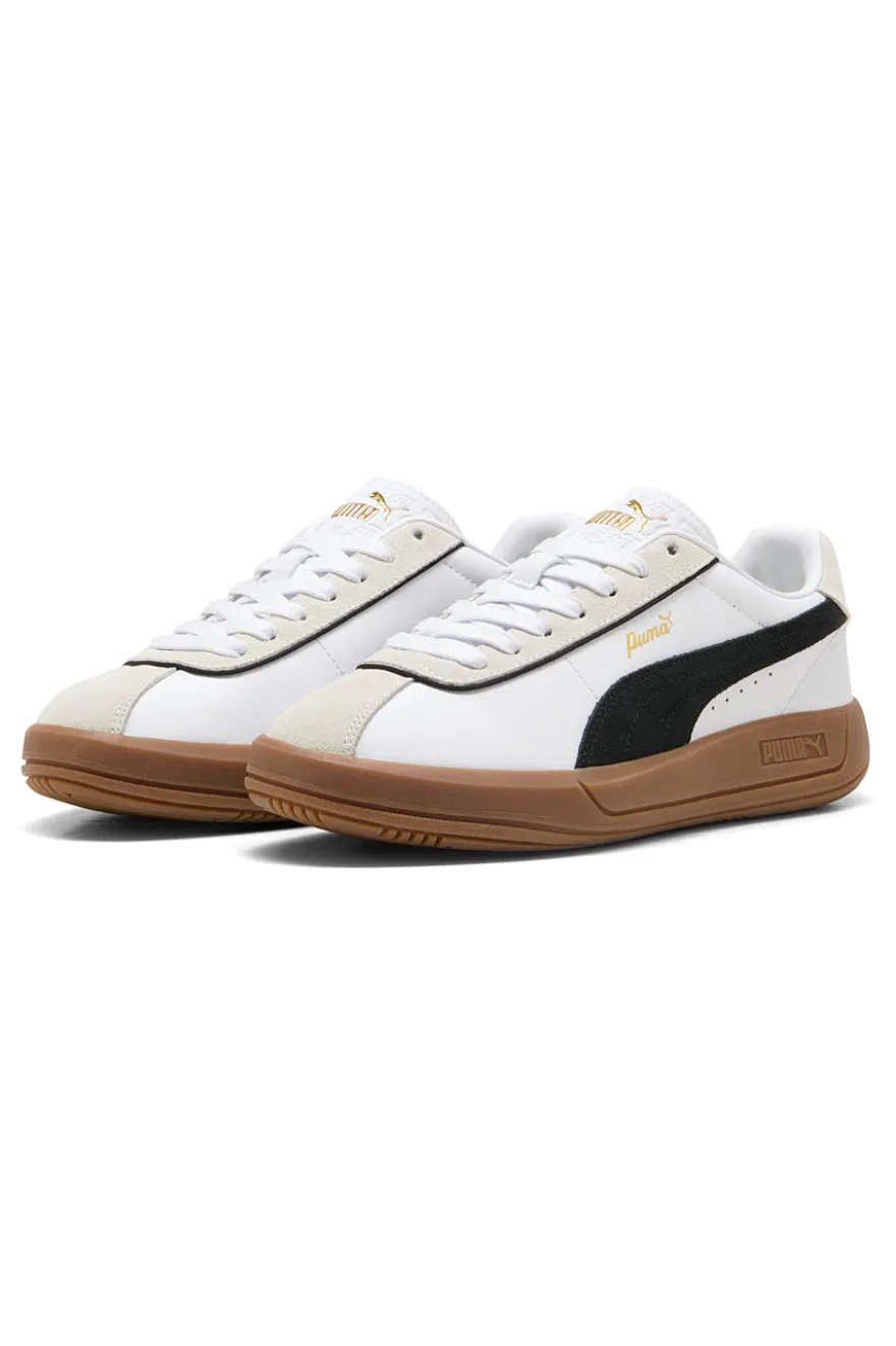 Sneakers Bianche con Suola a Contrasto Puma Club Klassika