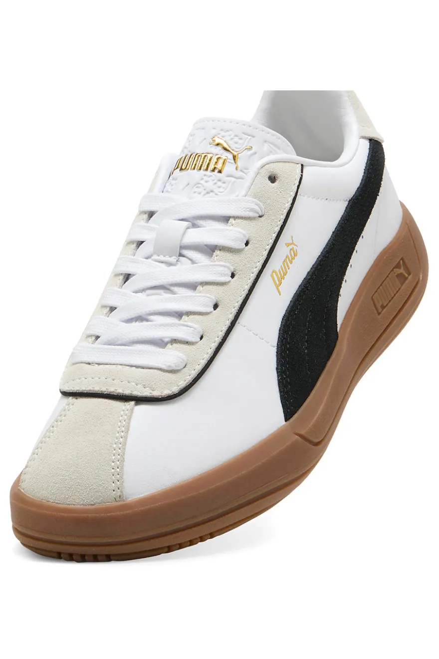 Sneakers Bianche con Suola a Contrasto Puma Club Klassika