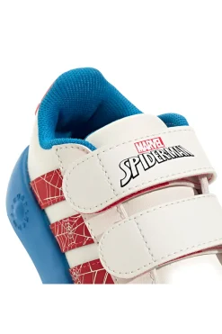 Sneakers bianche con suola Bubblecomfy e dettagli Spider-Man Adidas Grand Court Spider-Man CF I