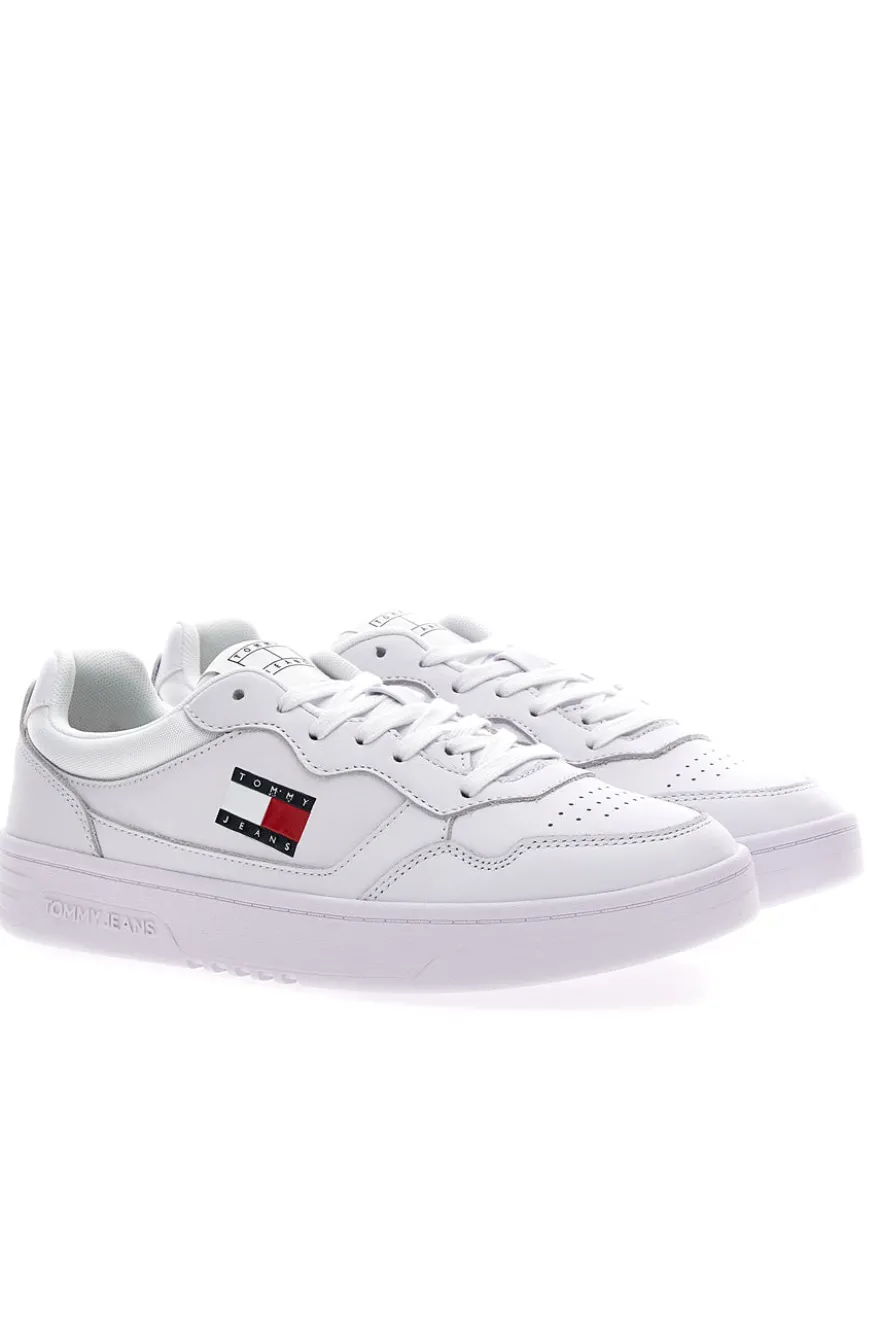 Sneakers Bianche Con Tomaia In Pelle TOMMY JEANS CUPSOLE