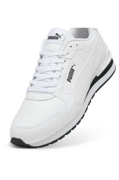 Sneakers Bianche con Tomaia in Pelle PUMA ST Runner v4 L