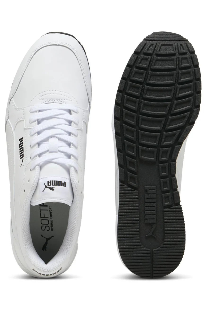 Sneakers Bianche con Tomaia in Pelle PUMA ST Runner v4 L