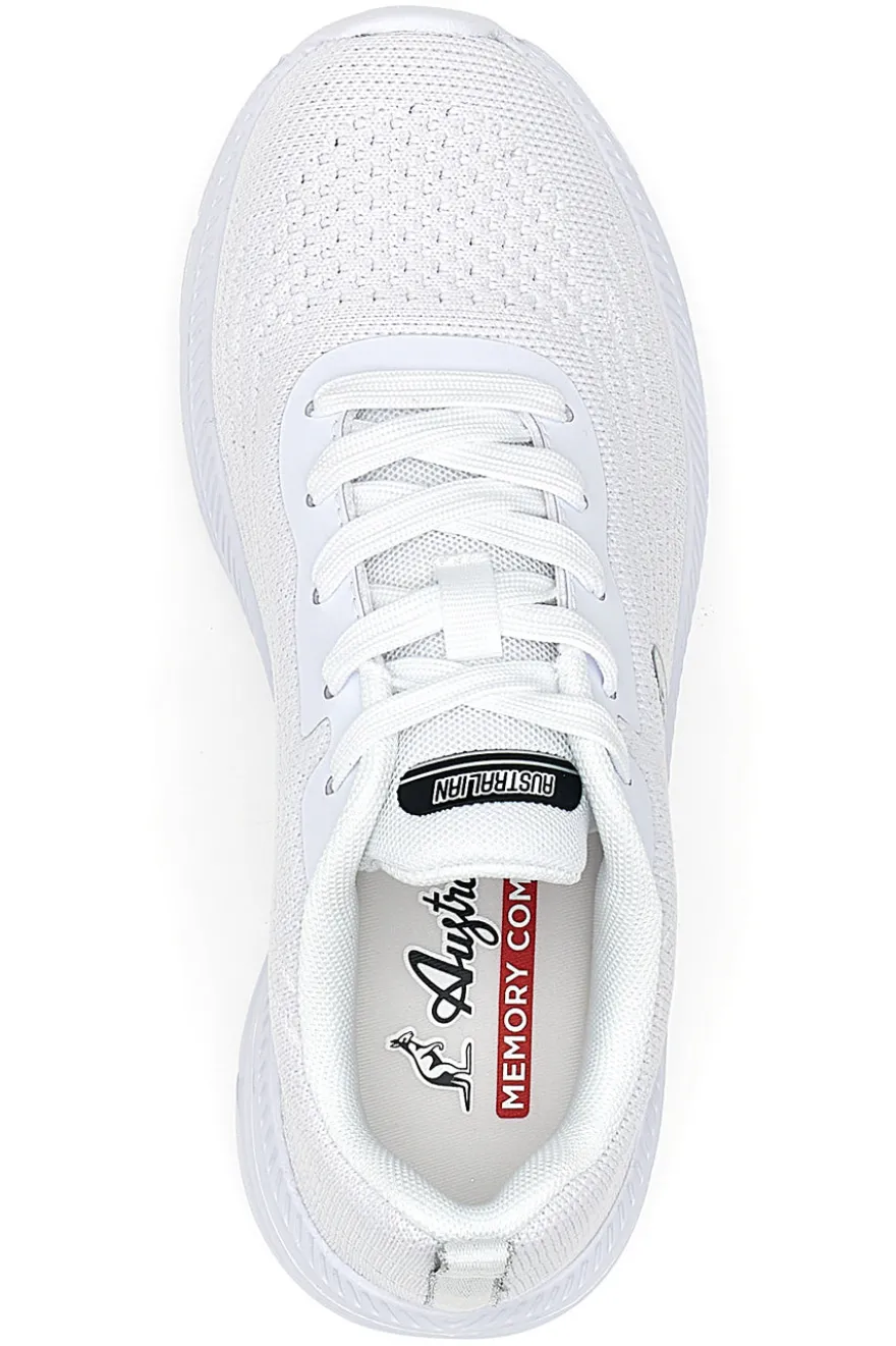 Sneakers Bianche con Tomaia Traspirante e Memory Confort Sneakers Bianche con Tomaia Traspirante e Memory Confort AUSTRALIAN AU25W507