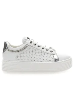 Sneakers Bianche con Tomaia Decorata e Platform MARIELLA BURANI 50251