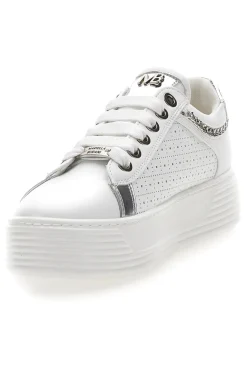Sneakers Bianche con Tomaia Decorata e Platform MARIELLA BURANI 50251