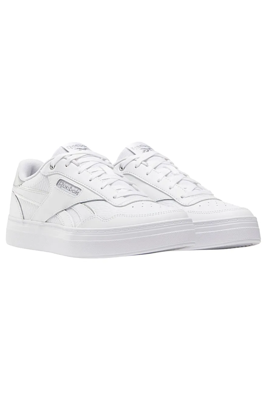 Sneakers Bianche con Tomaia in Pelle Reebok Court Advance Bold