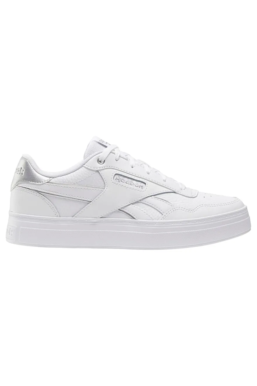 Sneakers Bianche con Tomaia in Pelle Reebok Court Advance Bold