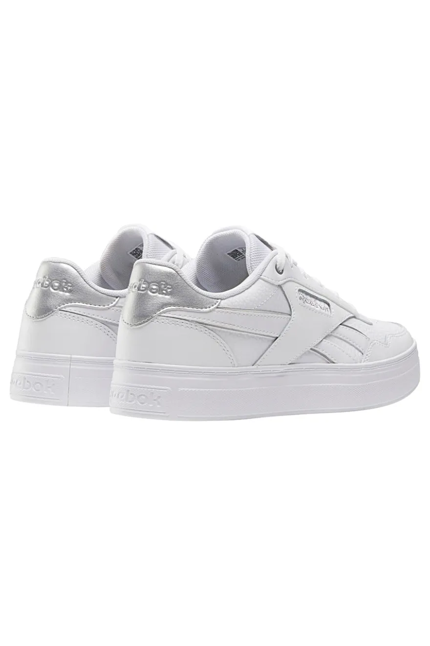 Sneakers Bianche con Tomaia in Pelle Reebok Court Advance Bold