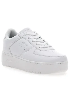 Sneakers Bianche con Tomaia Traforata e Platform LEVI'S NEW UNION BOLD