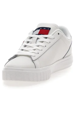 Sneakers Bianche Con Tomaia In Pelle TOMMY JEANS CUPSOLE SNEAKER ESS