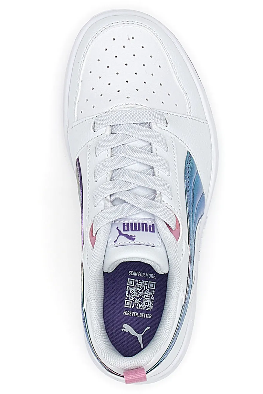 Sneakers bianche con tomaia traforata Puma Rebound V6 Lo Bouncy Sky AC PS